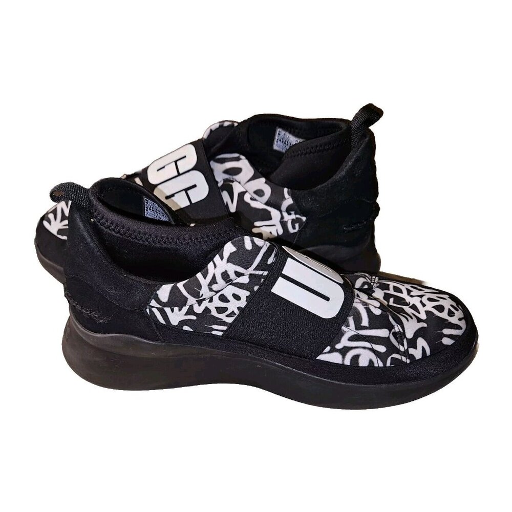 UGG Neutra Graffiti Pop Platform Sneakers -Black / White -Women’s US 8